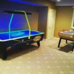 Room with Airhockey and Foosball