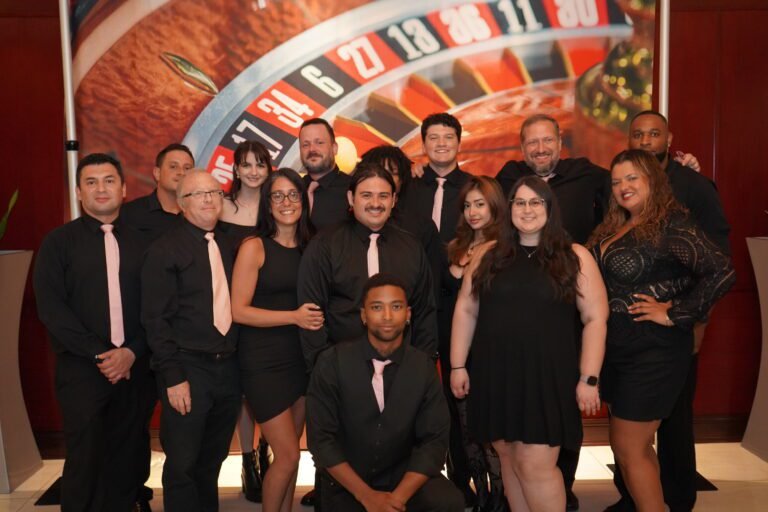 Down to the Felt professional poker dealers team at a casino party event