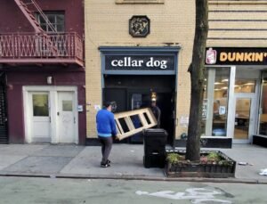 Down To The Felt crew moving a commercial game room from Cellar Dog in Philadelphia