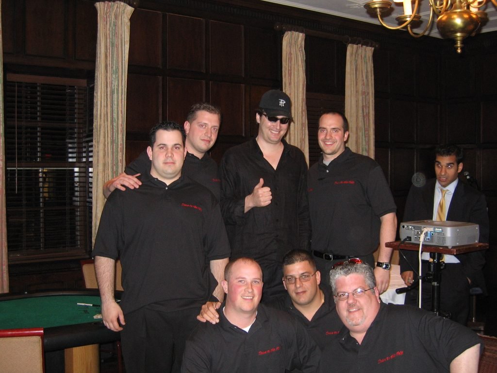 Down to the Felt dealers and staff with Phil Hellmuth at a private Manhattan poker party
